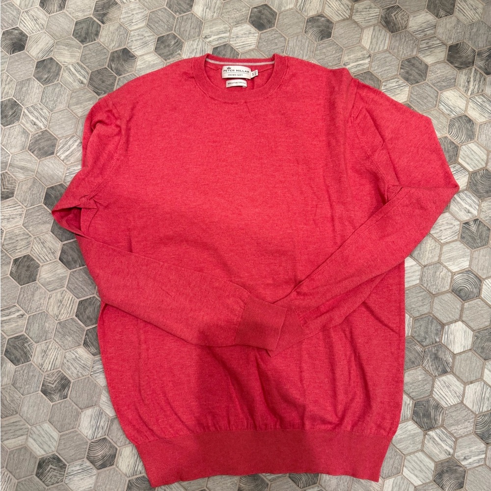 Peter Millar Vibrant Red Crewneck Sweater